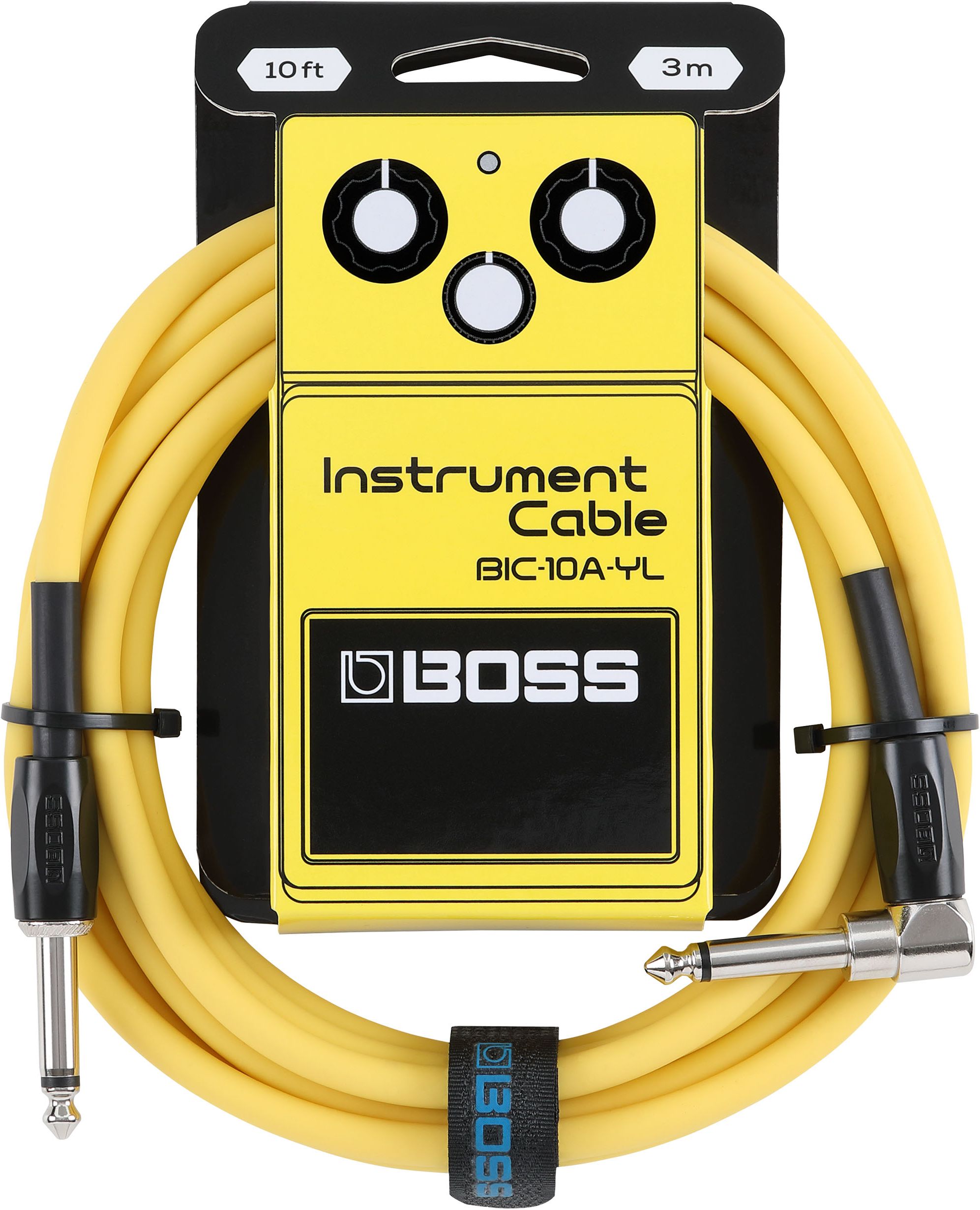 Boss Kabel BIC-10A-YL winkel/gerade Yellow 3m