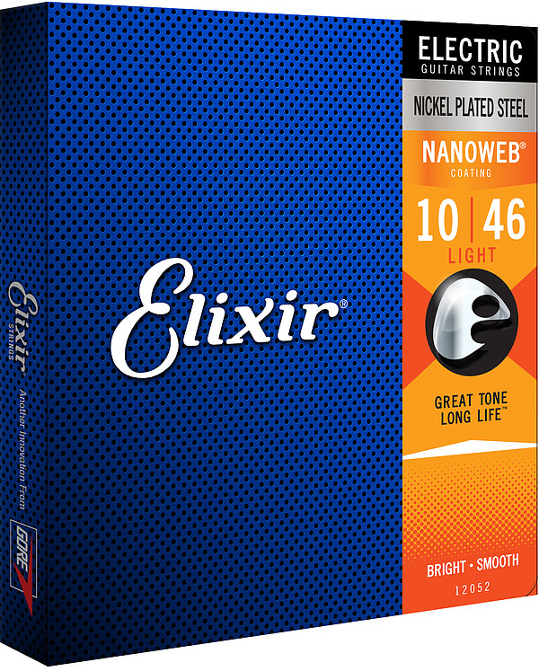 Elixir NanoWeb 12052 Light 010-046 Electric Guitar Strings Elixir NanoWeb 12052 Light 010-046 Electric Guitar Strings