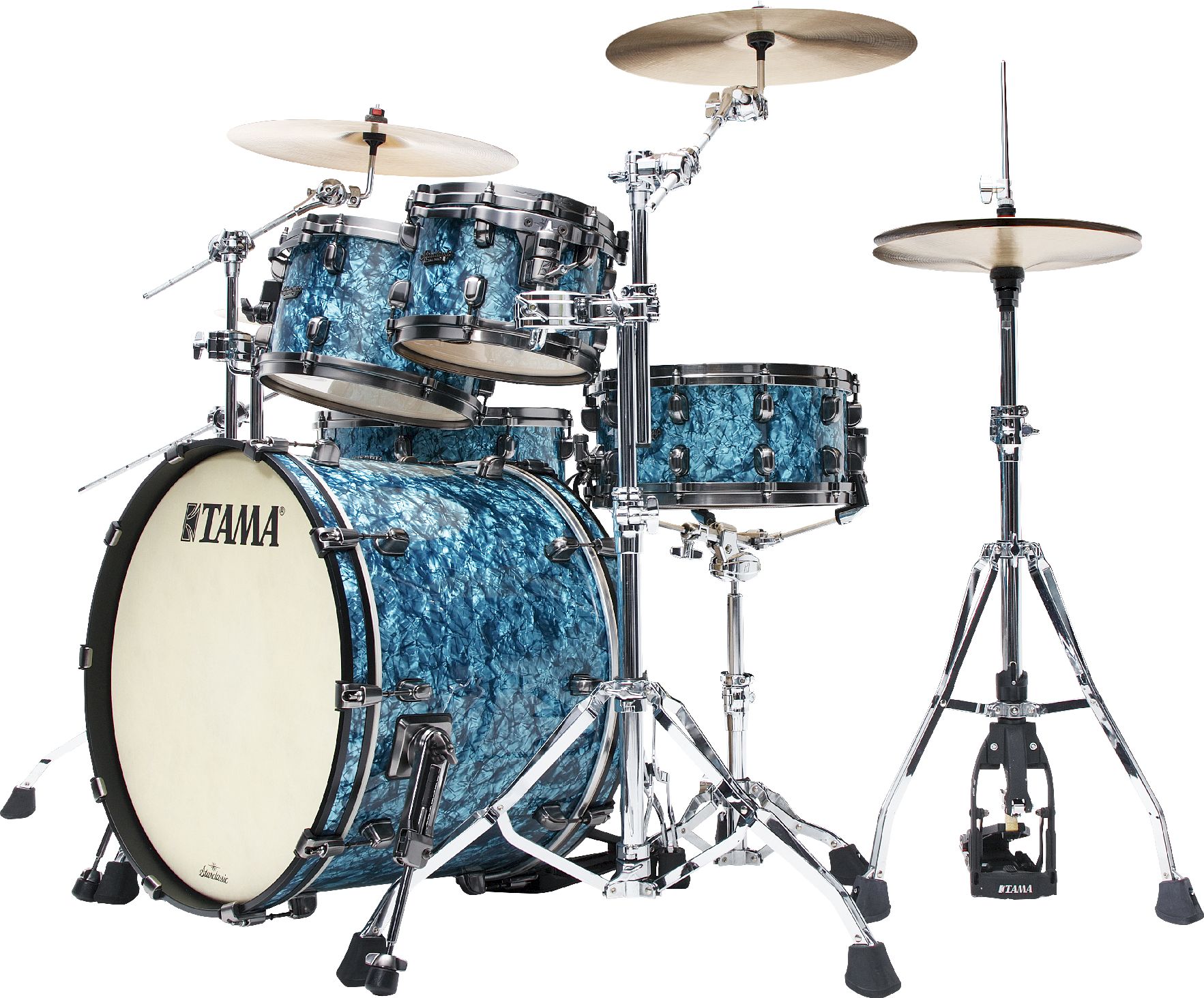 Tama MR42TZUS-TQP Starclassic Maple Shell Set 4tlg. - Turquoise Pearl/Smoked Black Nickel Tama MR42TZUS-TQP Starclassic Maple Shell Set 4tlg. - Turquoise Pearl/Smoked Black Nickel