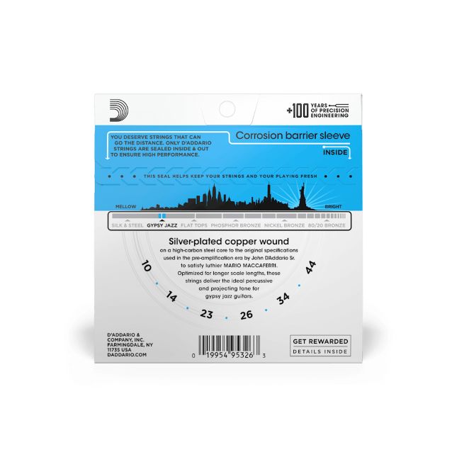 D Addario EJ 83L Gybsy Jazz 010-044 Ball End – Bild 2