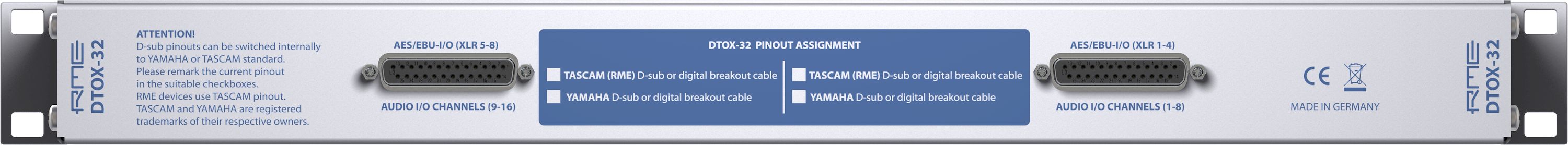 RME DTOX 32 Breakout Box
