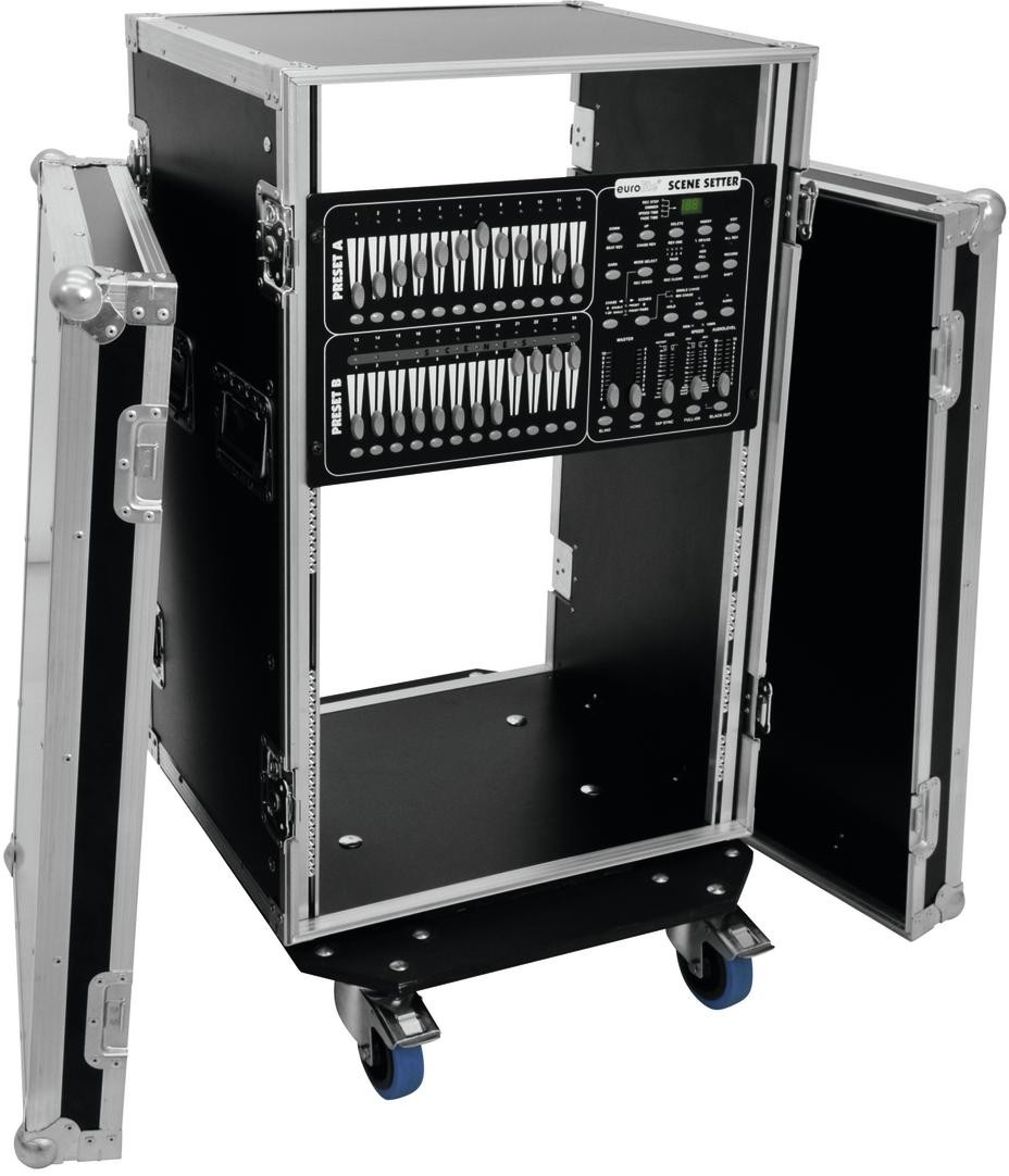 ROADINGER Rack Profi 18HE 45cm mit Rollen – Bild 5