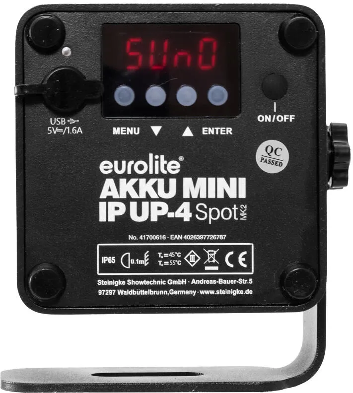 EUROLITE Set 6x AKKU Mini IP UP-4 QCL Spot MK2 + Soft-Bag – Bild 4