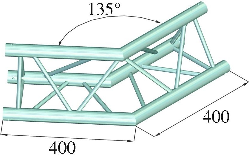 Alutruss DECOLOCK DQ3-PAC23 2-Weg Ecke 135° – Bild 2