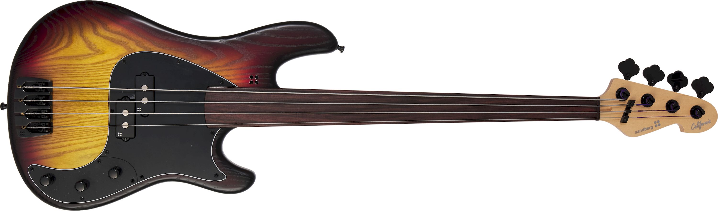 Sandberg California II Vs-4 Fretless Matt 3-Tone Sunburst RW