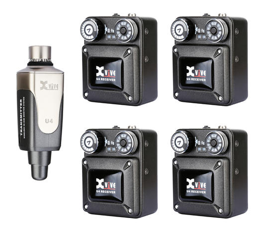XVive U4  - Bundle, 1x Transmitter + 4x Receiver XVive U4  - Bundle, 1x Transmitter + 4x Receiver