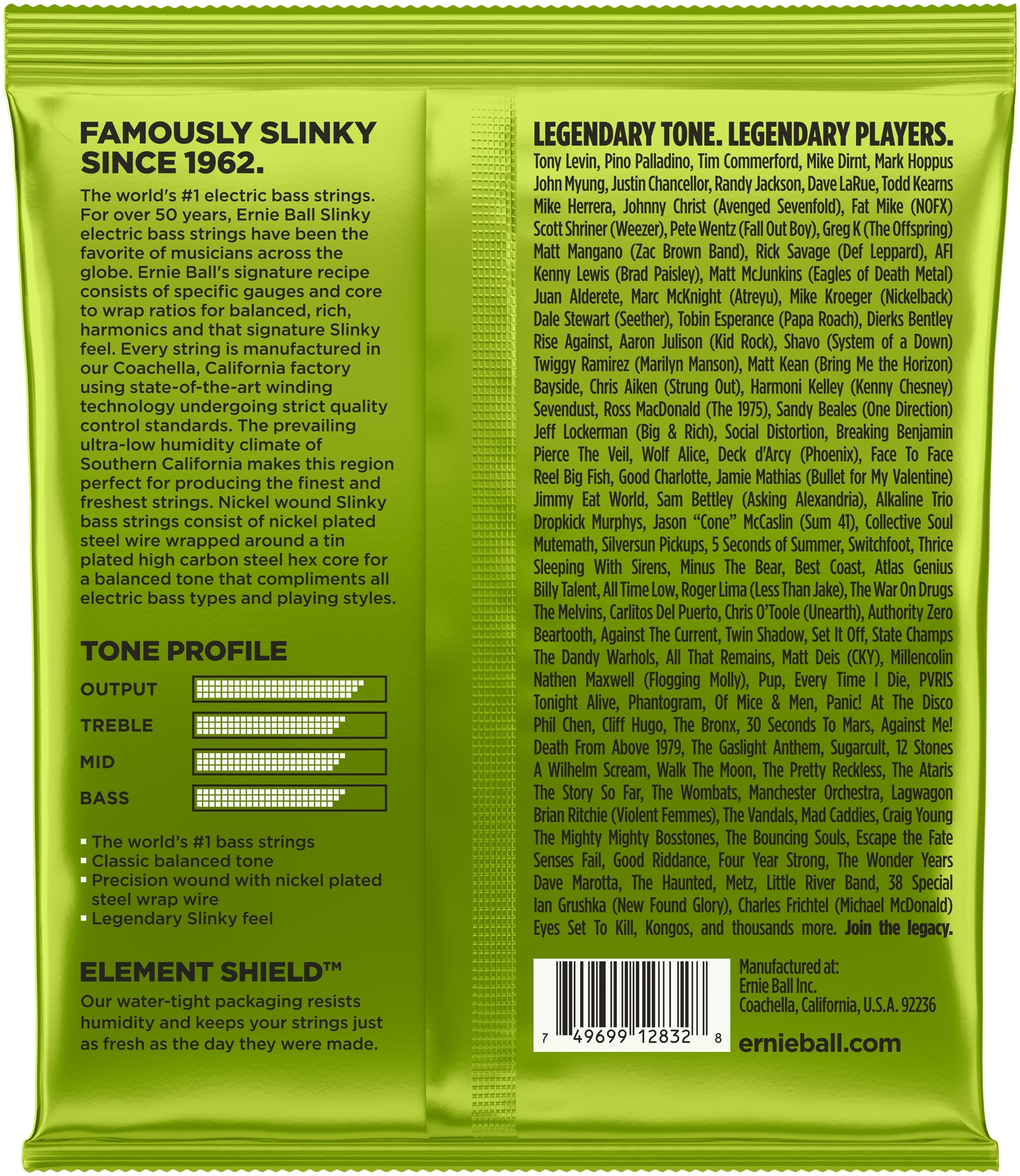 Ernie Ball Bass Nickel Regular Slinky 50-105 – Bild 2