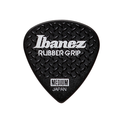 Ibanez Plektren Rubber Grip Black Medium 0.80mm 6er Pack