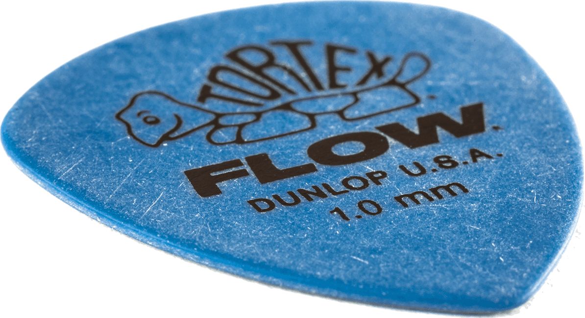 Dunlop Tortex Flow Plektren Standard 1,00mm blau 558P100 12er Pack – Bild 4