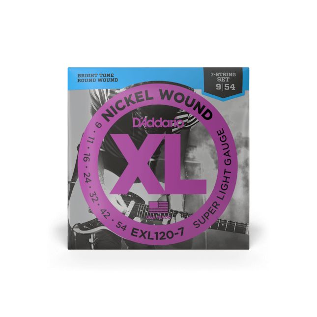 D Addario EXL 120-7 009-054 Super Light 7-String