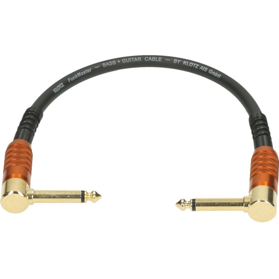 Klotz FunkMaster Patch 0,2m schwarz 2 Winkel