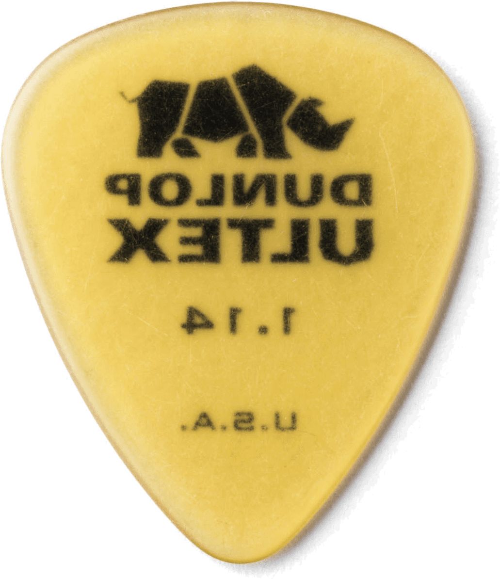 Dunlop Ultex Standard Plektren 1,14 mm gelb 421P114 6er Pack – Bild 4