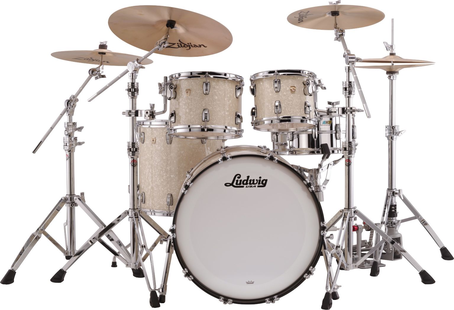 Ludwig L88204AXNM Classic Maple MOD Outfit - Vintage White Marine Pearl – Bild 3