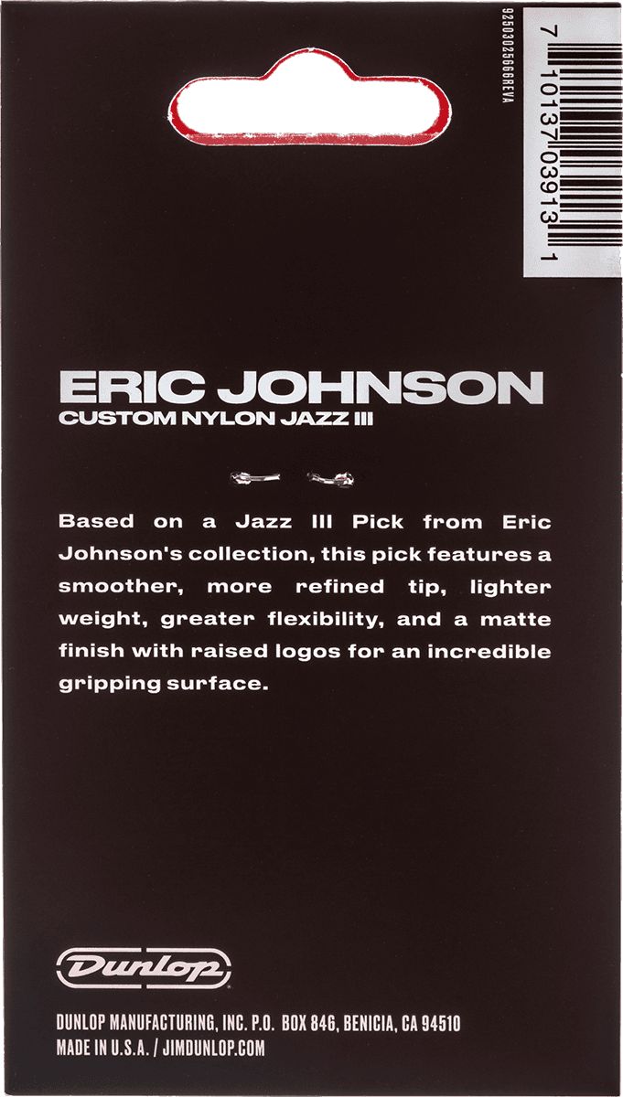 Dunlop Eric Johnson Classic Jazz III Picks 47PEJ3N Pack of 6 – Bild 2