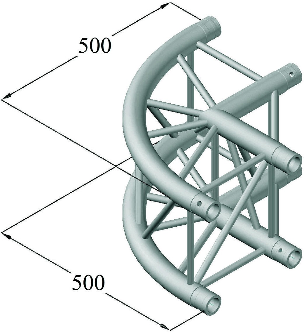 Alutruss QUADLOCK 6082C-21R 2-Wege-Ecke 90° – Bild 2