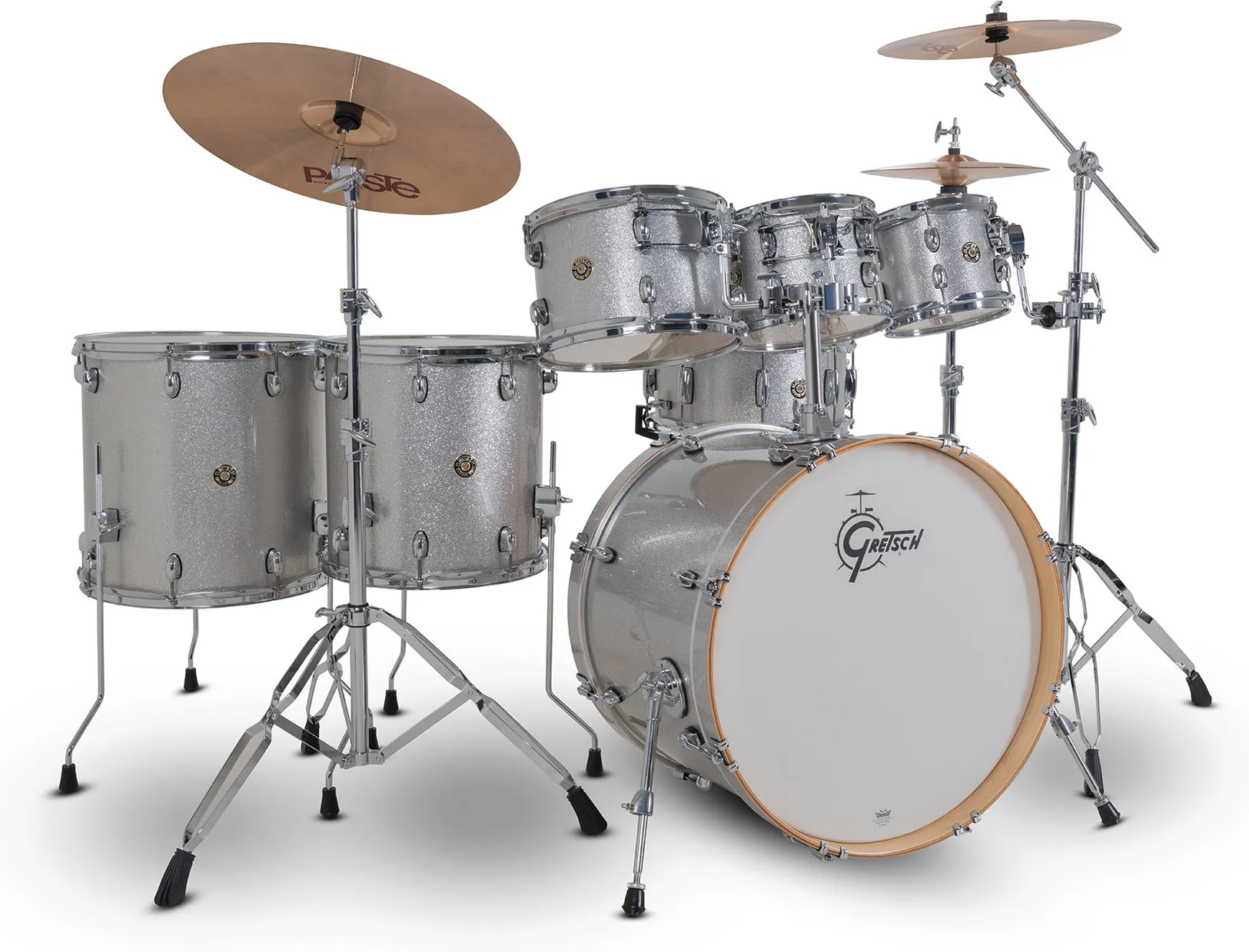 Gretsch GR815.048 Catalina Maple Shell Pack - Silver Sparkle (8"/10"/12"/14"/16"/22"/14"x6,5")