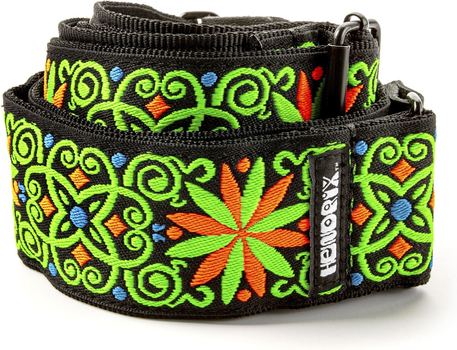 Dunlop Jimi Hendrix Blacklight Strap Fillmore Green JH26 – Bild 2