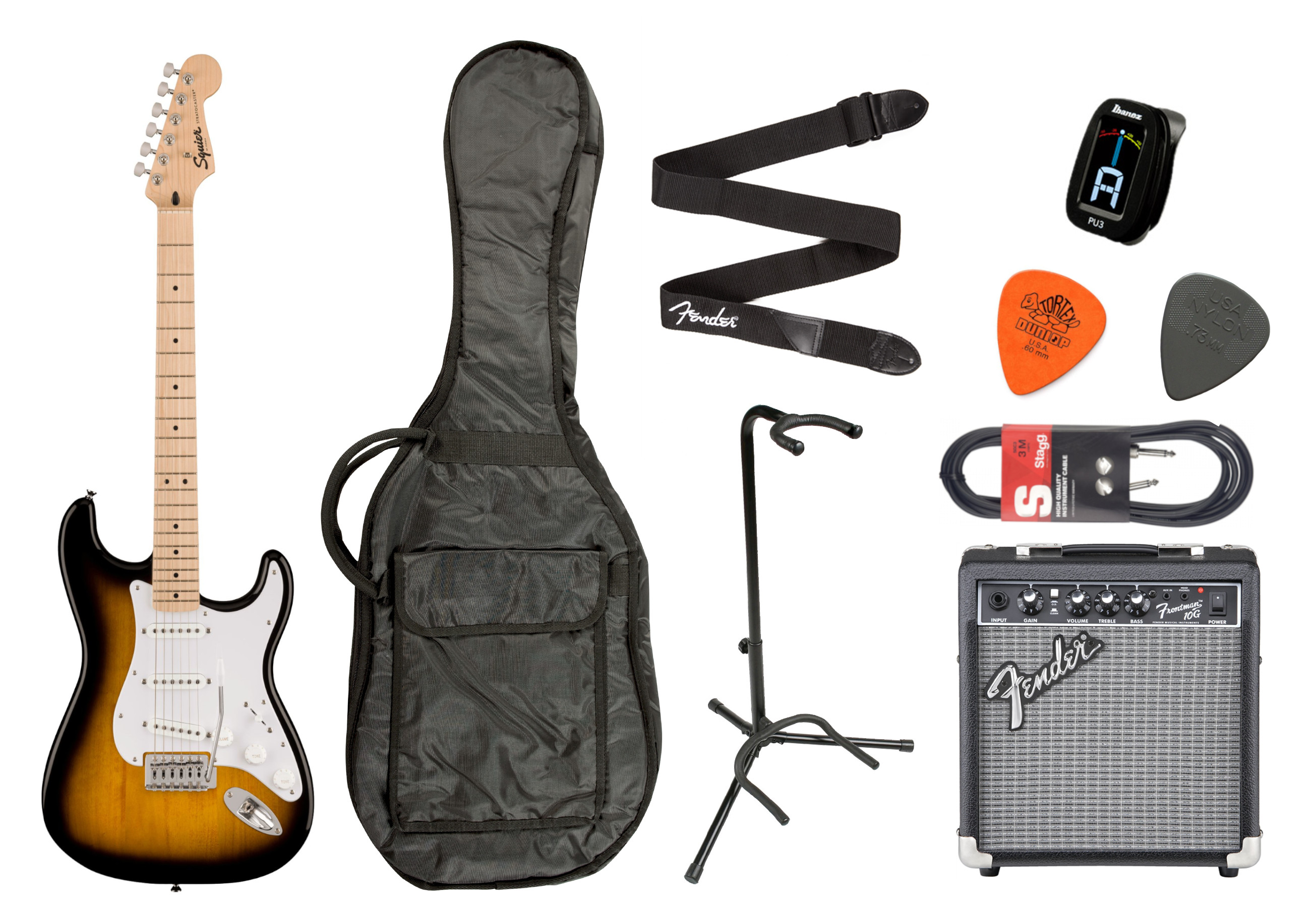 Fender Squier Starterset Sonic Strat Sunburst