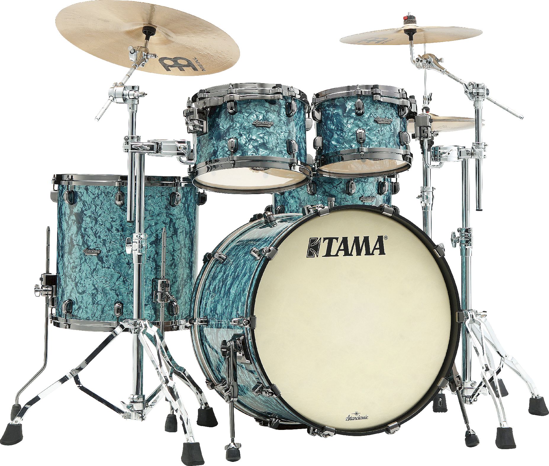 Tama MR42TZBNS-TQP Starclassic Maple Shell Set 4tlg. - Turquoise Pearl/Black Nickel – Bild 3