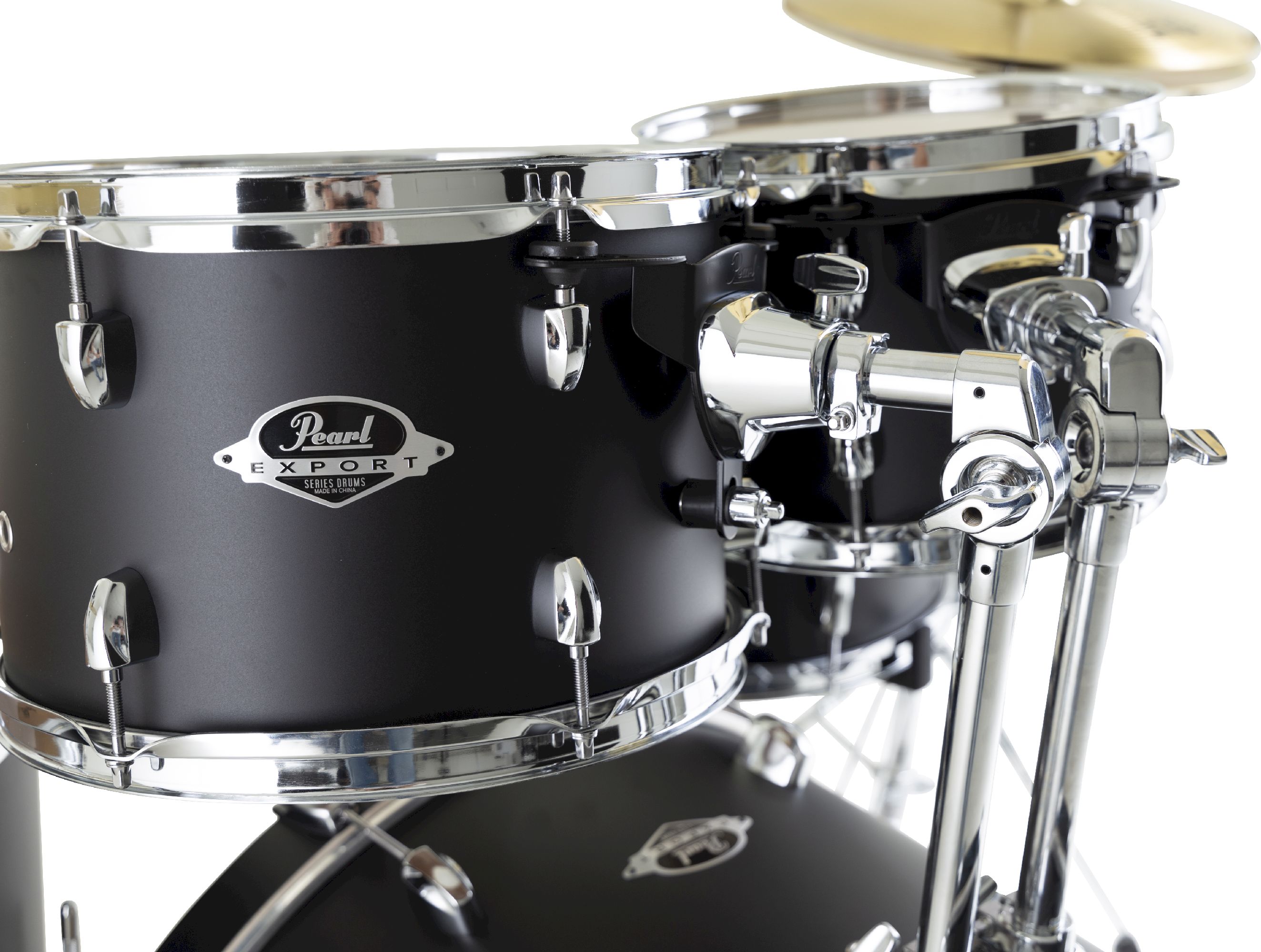 Pearl EXX705NBR/C761 Export Drum-Set Satin Schadow Black/Sabian SBR