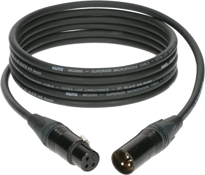 Klotz M2FM1-2000 Mikrokabel 20m Neutrik XLR (schwarz)