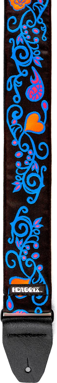 Dunlop Jimi Hendrix Blacklight Gurt Monterey Blue JH24 – Bild 3