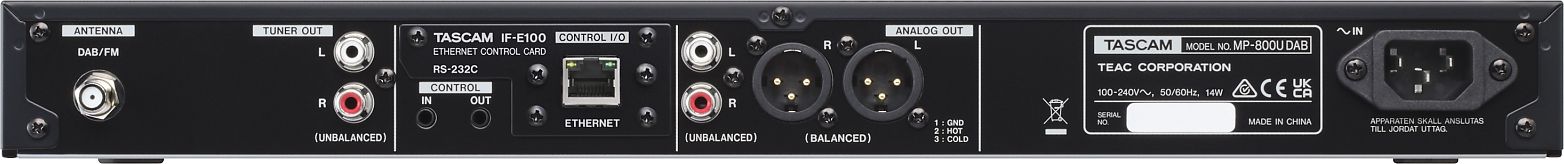 Tascam MP-800U DAB