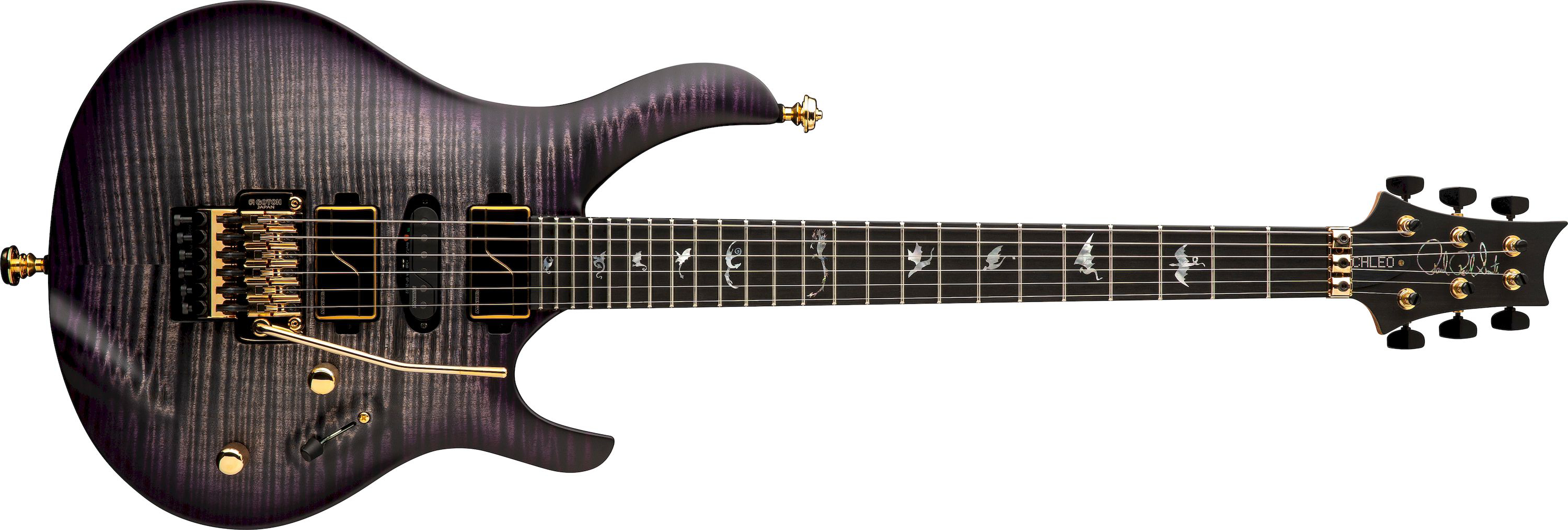 PRS Chleo Herman Li Signature Limited Edition Charcoal Purple Wraparound Burst