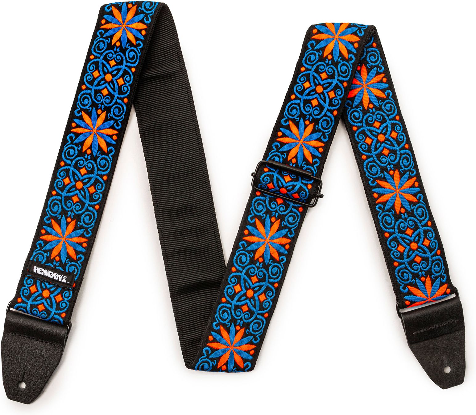 Dunlop Jimi Hendrix Blacklight Strap Fillmore Blue JH25
