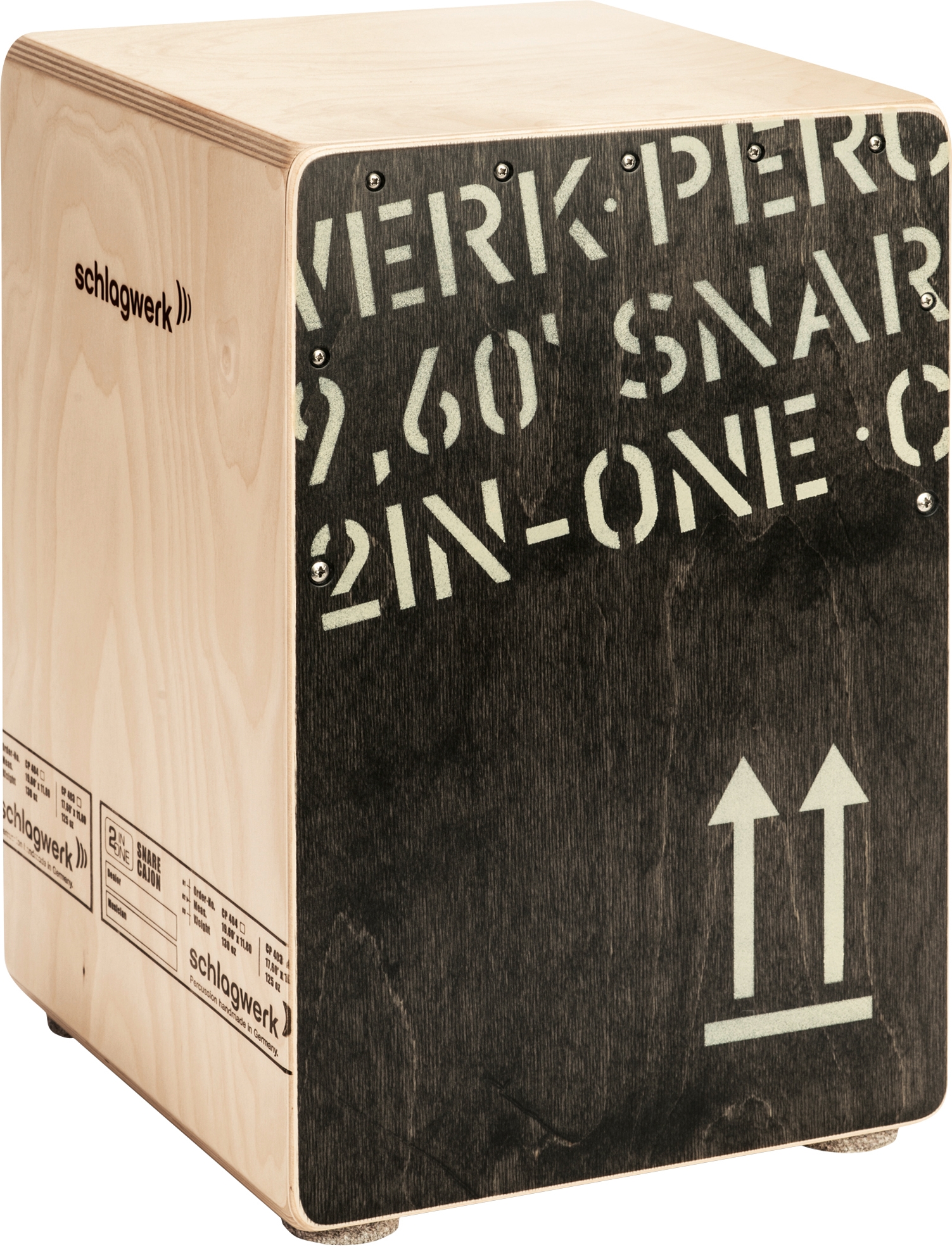Schlagwerk Cajon 2inOne Black Edition medium – Bild 1