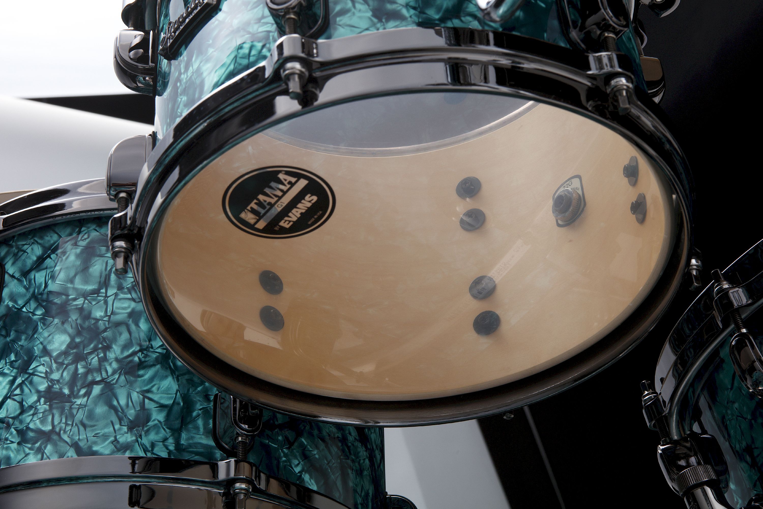 Tama MR42TZBNS-TQP Starclassic Maple Shell Set 4tlg. - Turquoise Pearl/Black Nickel – Bild 5