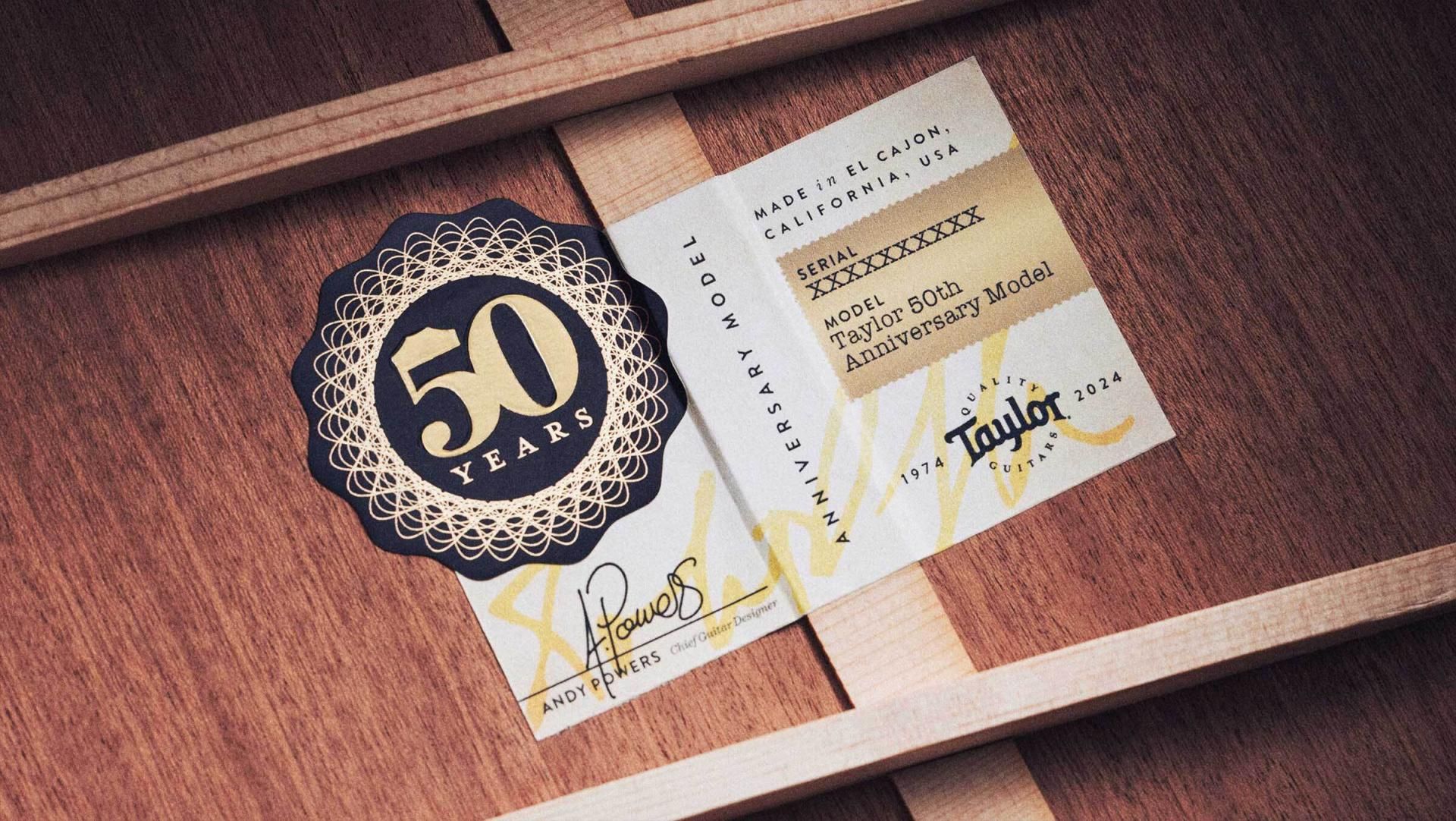 Taylor 50th Anniversary AD14ce