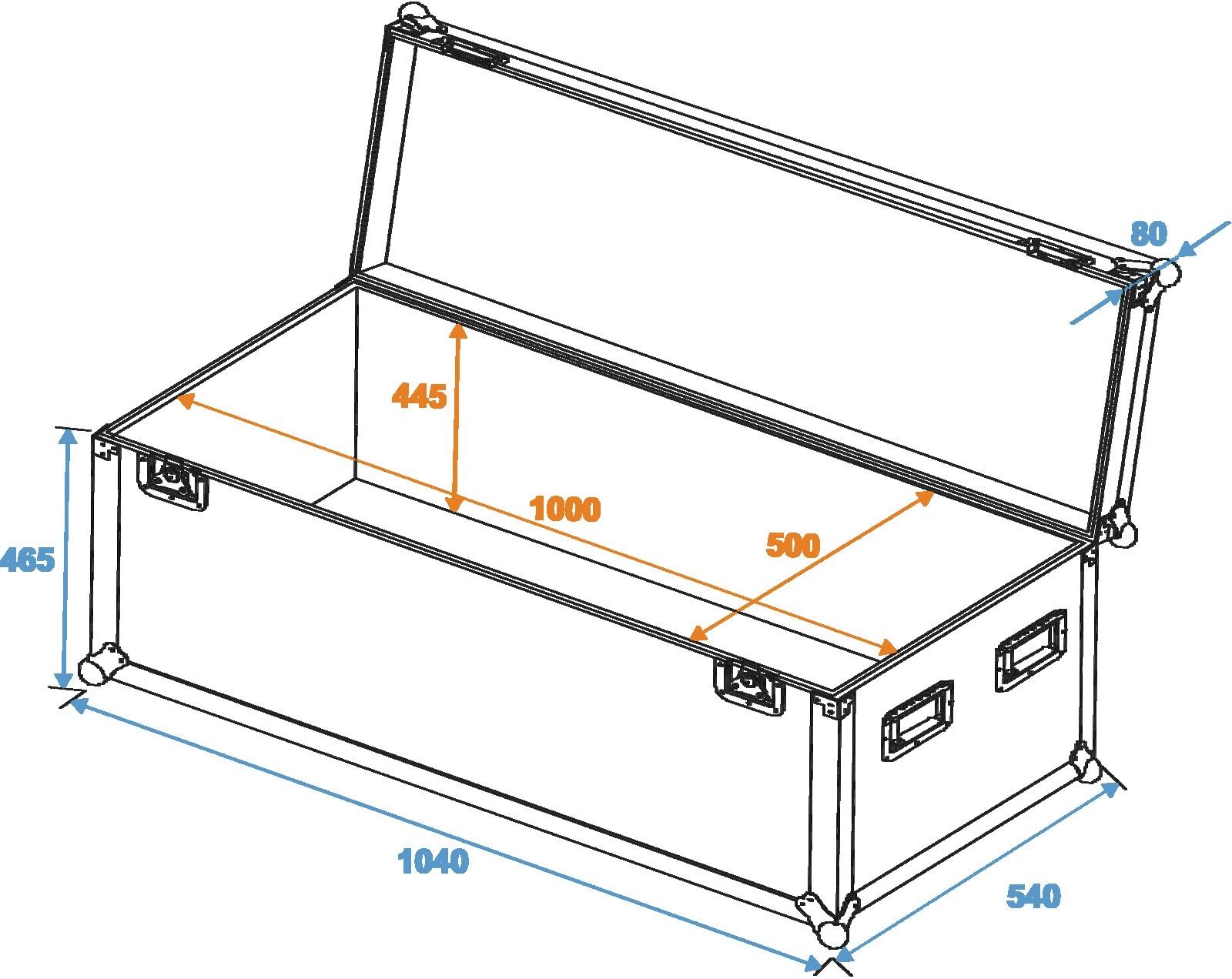 ROADINGER Universal-Case Profi 100x50x50cm