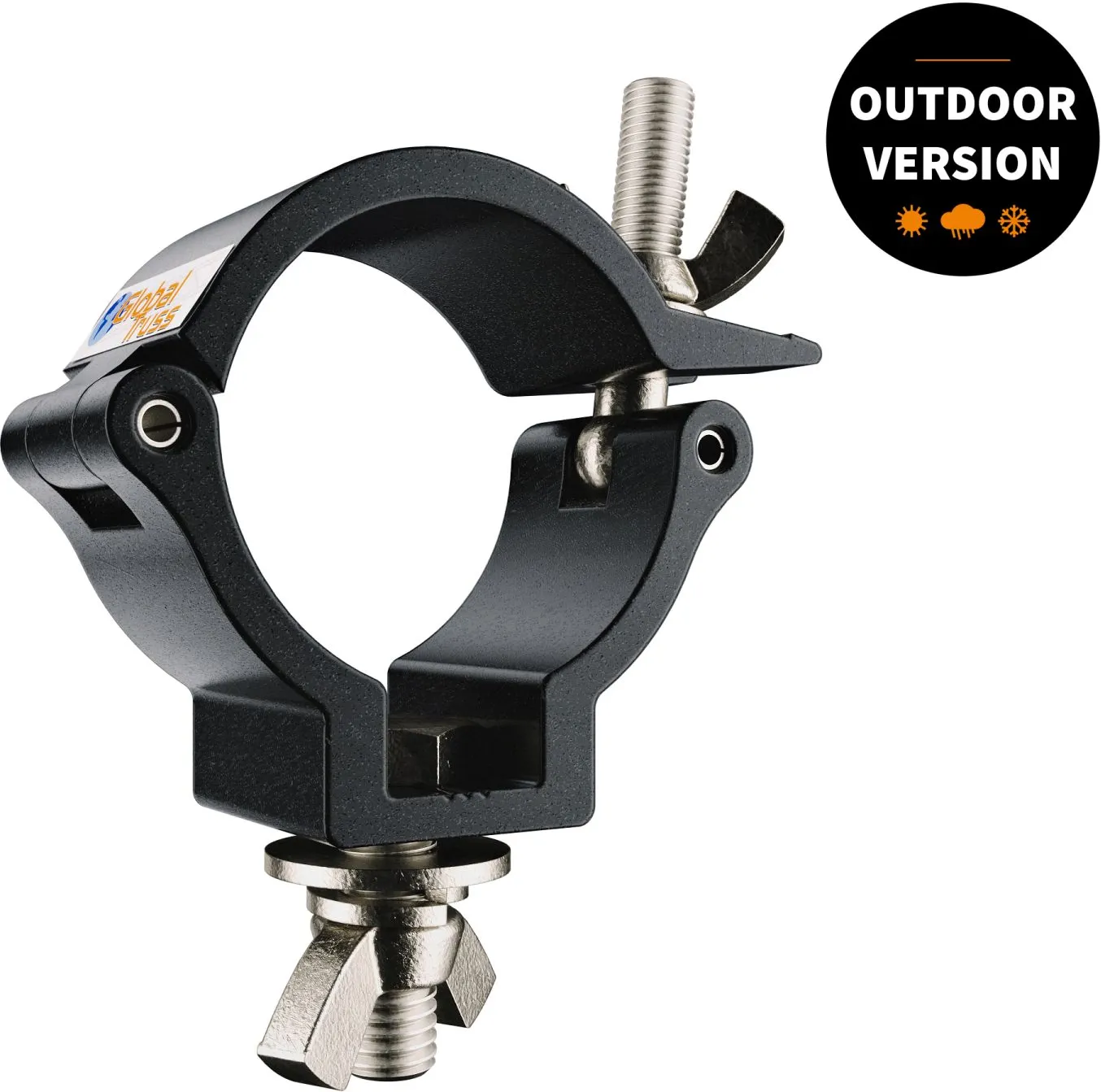 Global Truss Half Coupler Small 48-51/30/100kg stage black Outdoor