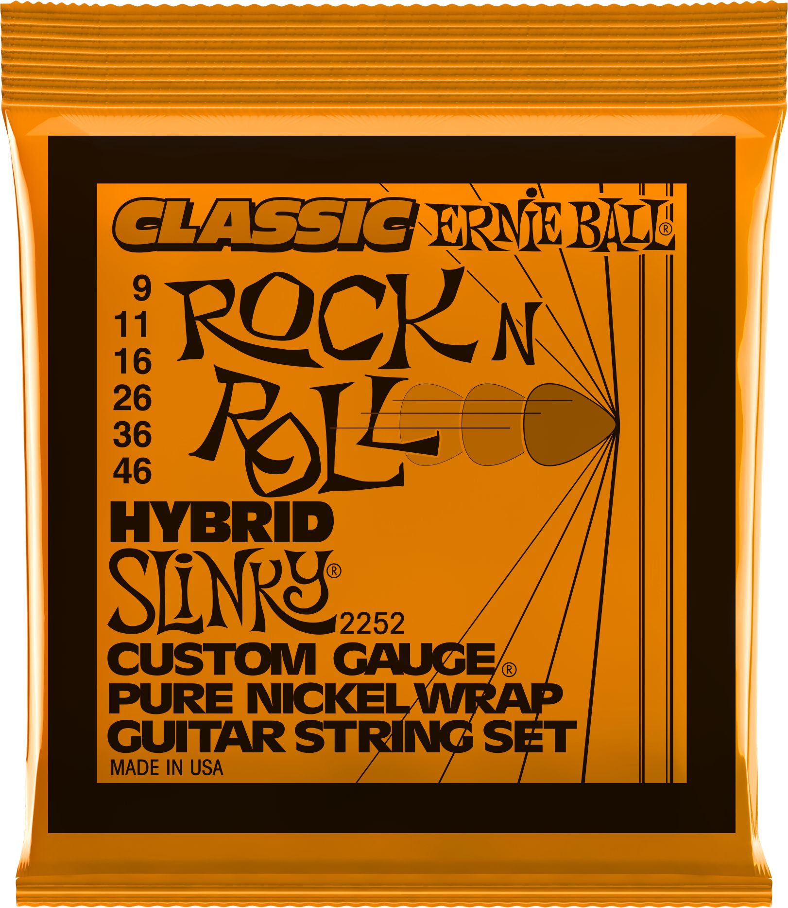 Ernie Ball Classic Hybird Slinky Pure Nickel 009-046 EB 2252