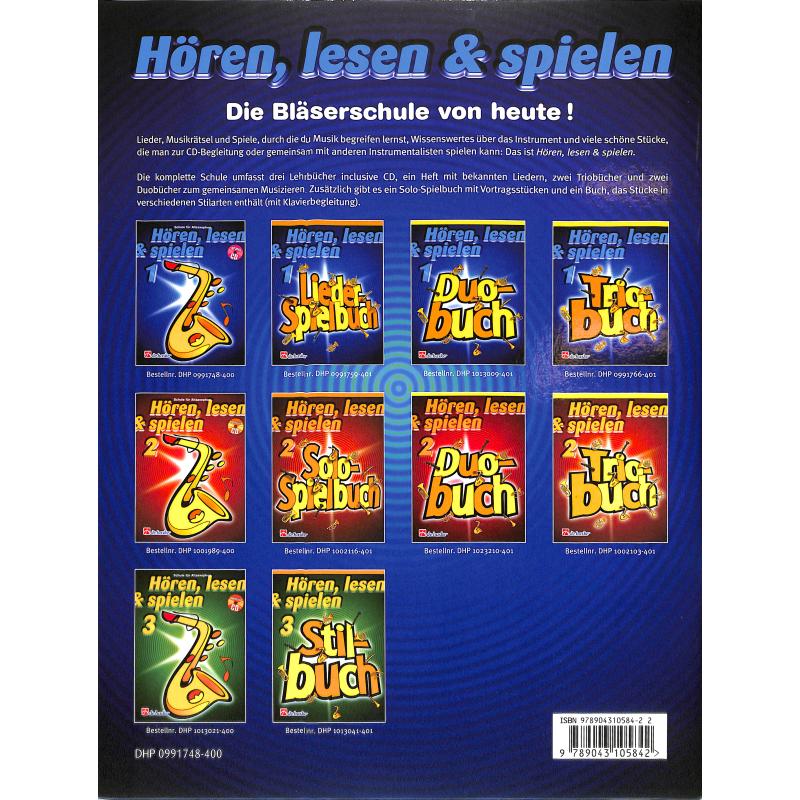 Hören, Lesen & Spielen Schule 1 Alt-Saxophon – Bild 2