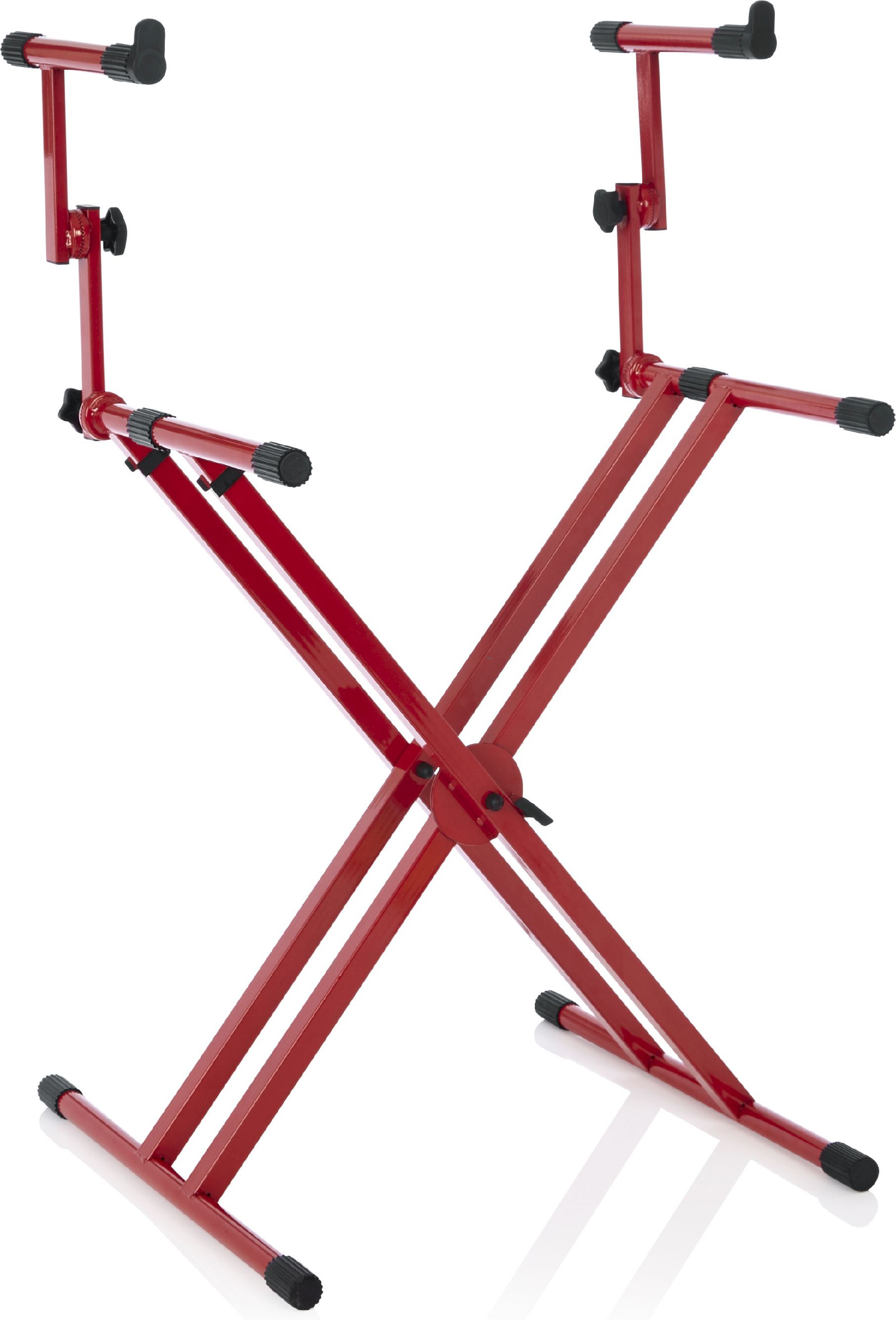 Gator Frameworks 2 Tier X-Style Keyboard Stand Rot Gator Frameworks 2 Tier X-Style Keyboard Stand Rot