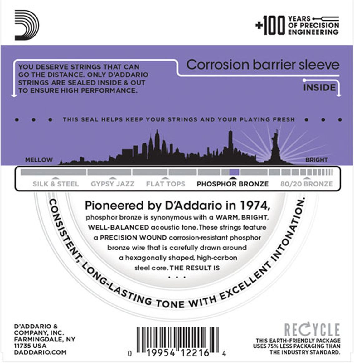 D Addario EJ 26 011-052 Phosphor Bronze set of 3 – Bild 2