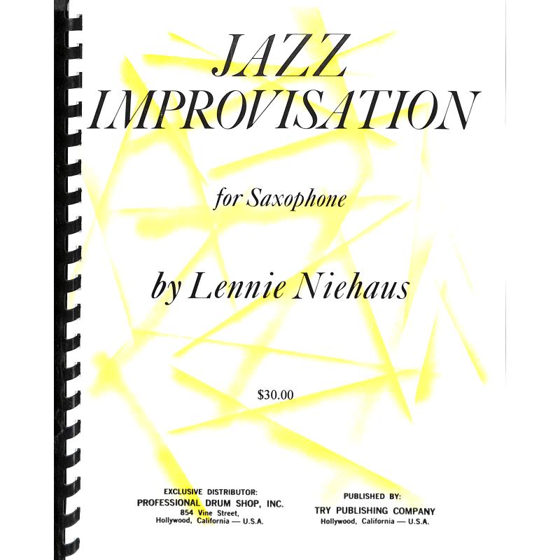 Niehaus Lennie Jazz Improvisation for Sax  Niehaus Lennie Jazz Improvisation for Sax