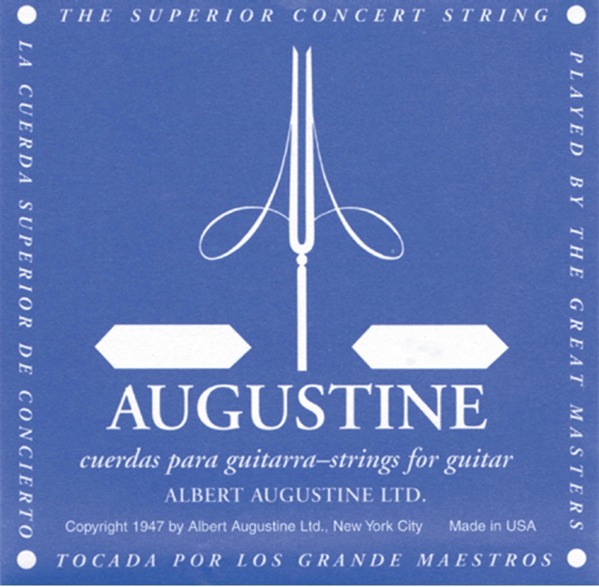 Augustine 5A blue single string