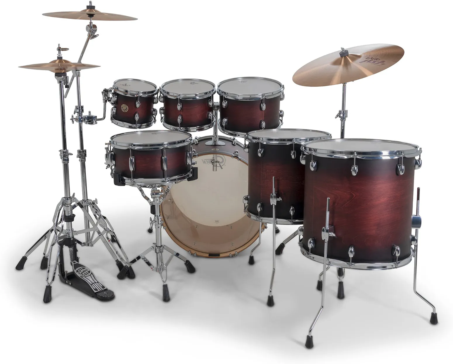 Gretsch GR815.040 Catalina Maple Shell Pack - Satin Deep Cherry Burst (8"/10"/12"/14"/16"/22"/14"x6,5") – Bild 4