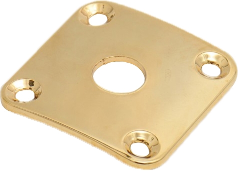 Göldo Buchsenblech 4-Loch gebogen gold