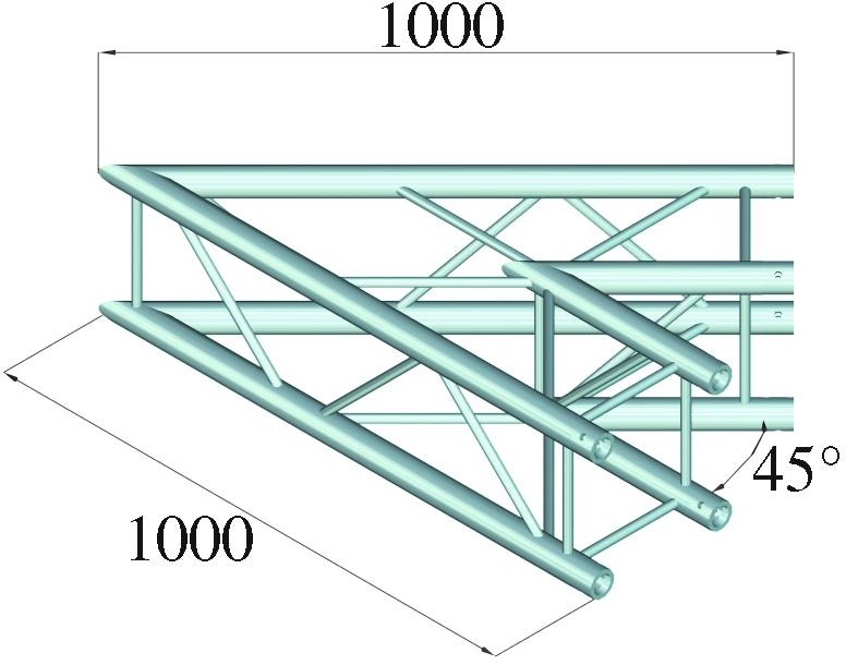 Alutruss QUADLOCK 6082C-19 2-Wege-Ecke 45° – Bild 2