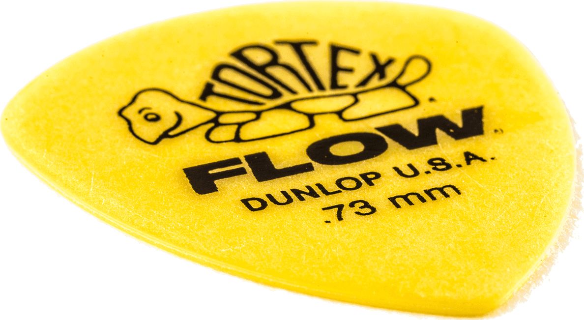 Dunlop Tortex Flow Plektren Standard 0,73mm gelb 558P073 12er Pack – Bild 4