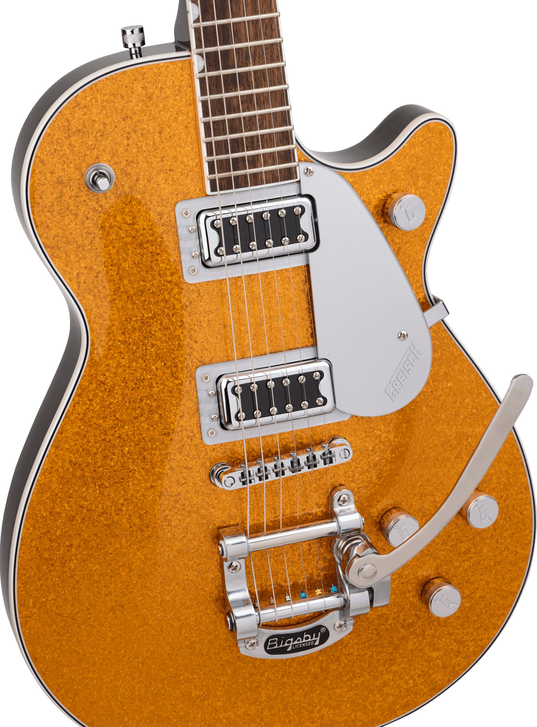 Gretsch G5230T Electromatic Sparkle Jet FT Single-Cut Bigsby Gold Sparkle – Bild 4
