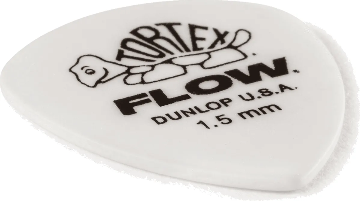 Dunlop Tortex Flow Plektren Standard 1,50 mm weiß 558P073 12er Pack – Bild 5