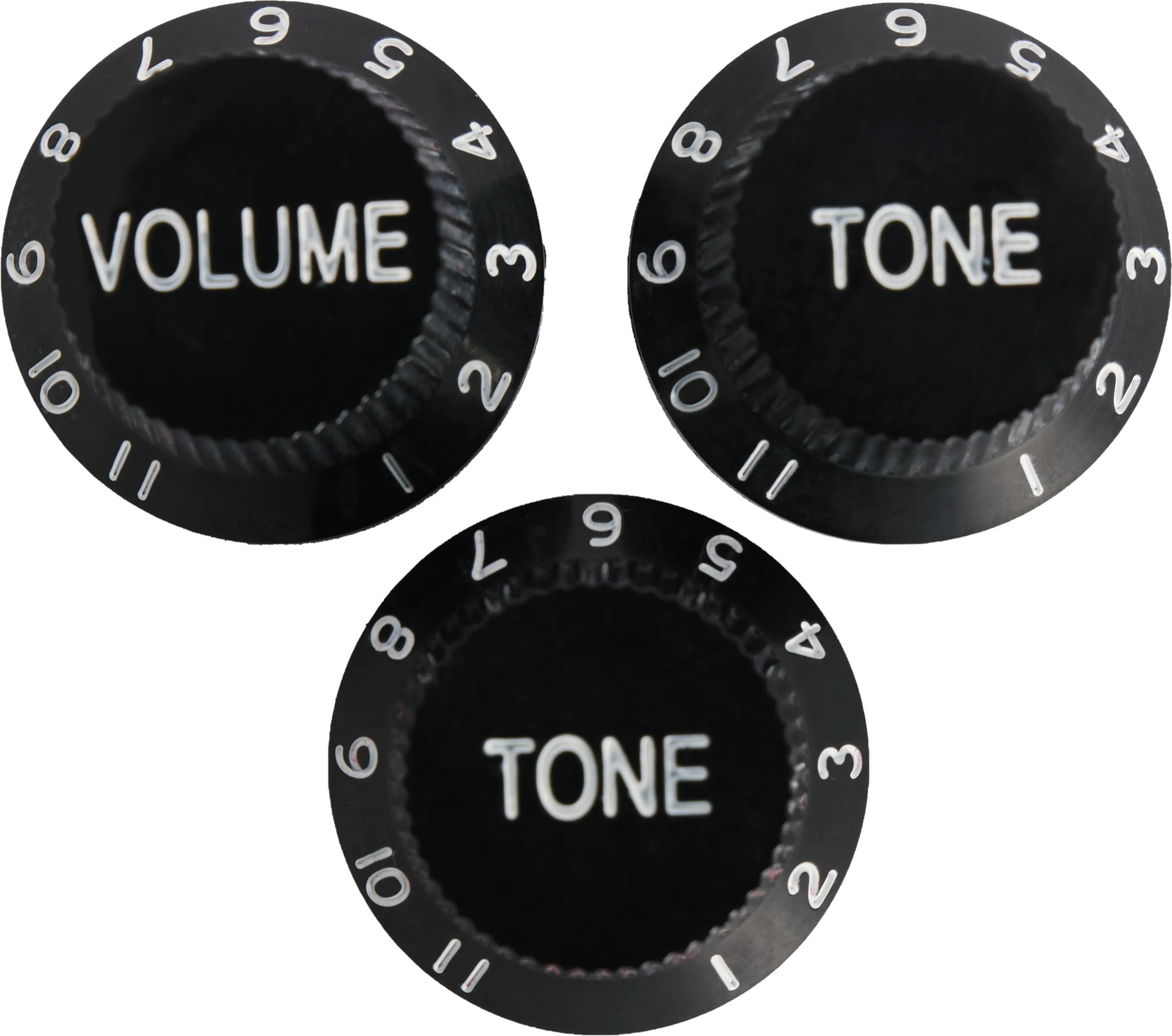 RS Potiknopf 11 F-Style Black Set