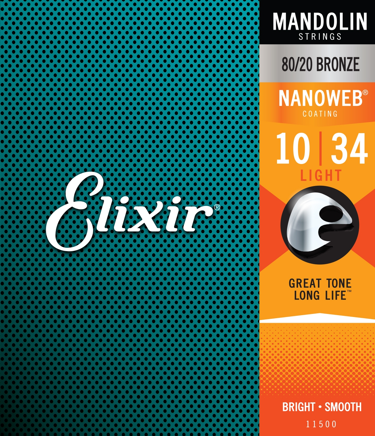 Elixir NanoWeb 11500 Mandoline 8-String Light 010-034