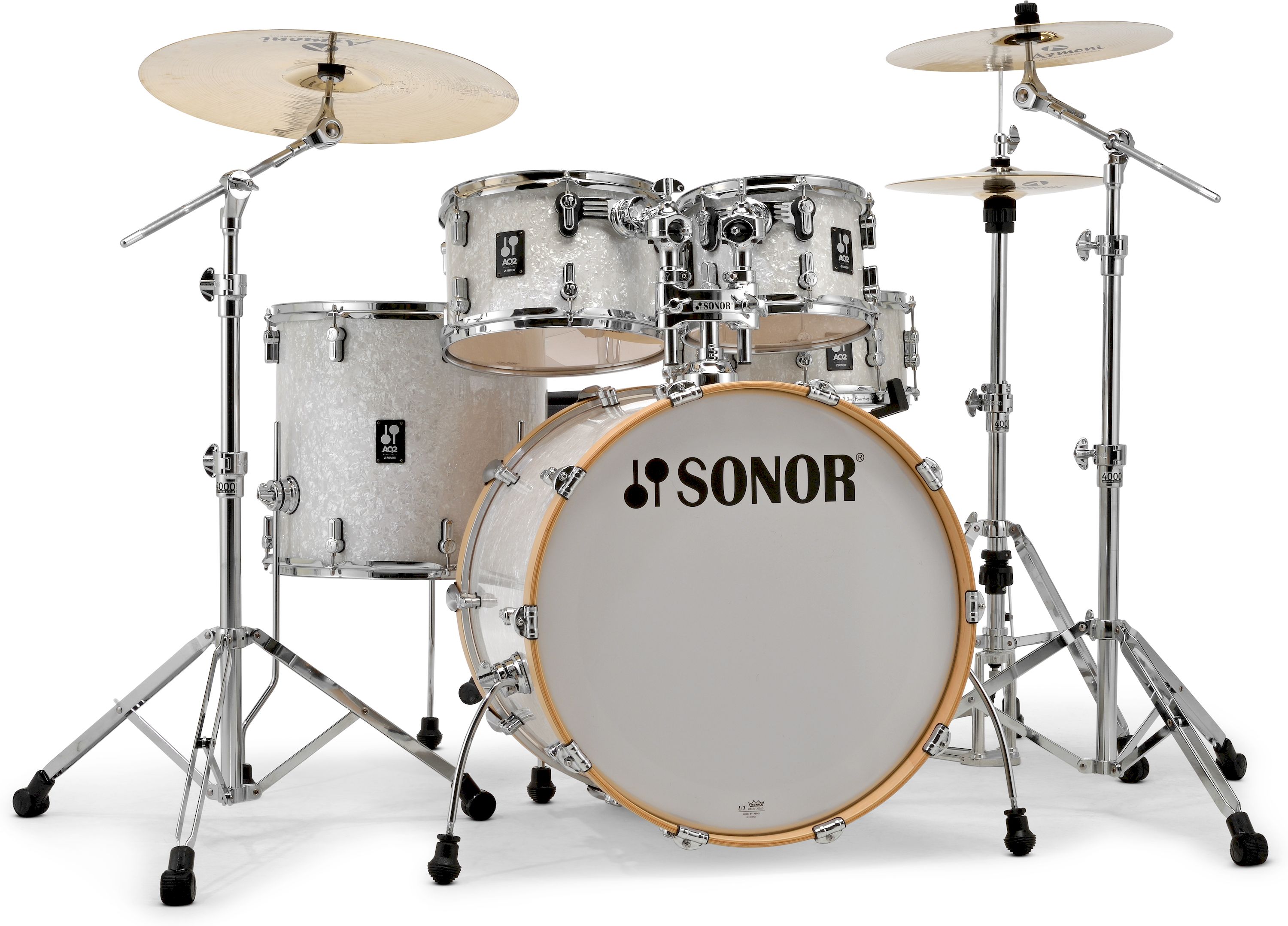 Sonor AQ2 Stage Set WHP Drum-Set 5tlg. White Pearl – Bild 2