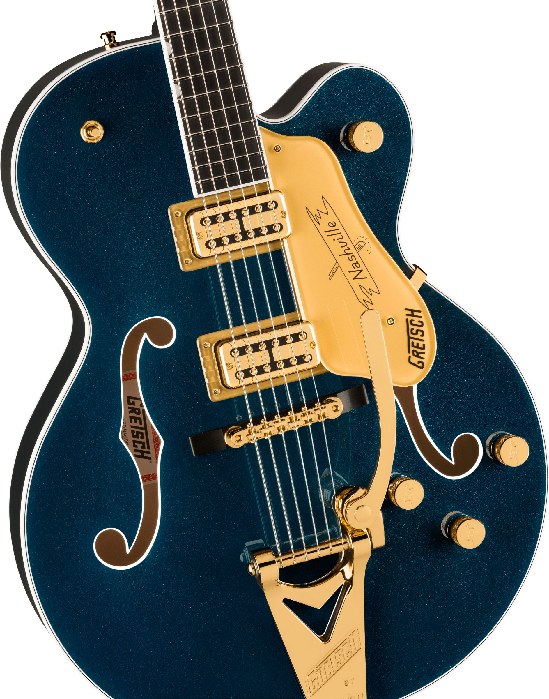 Gretsch Nashville Hollow Body w/Bigsby Gold Hardware Midnight Sapphire